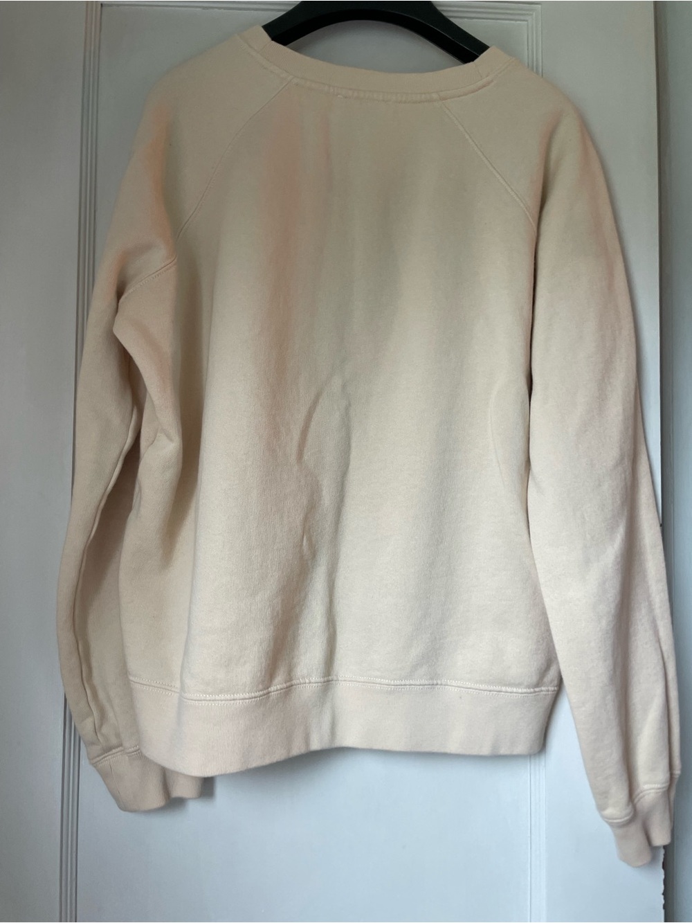 Sézane La Chamade Sweatshirt Cream Red Heart Size M EUC Organic Cotton - Picture 5 of 5